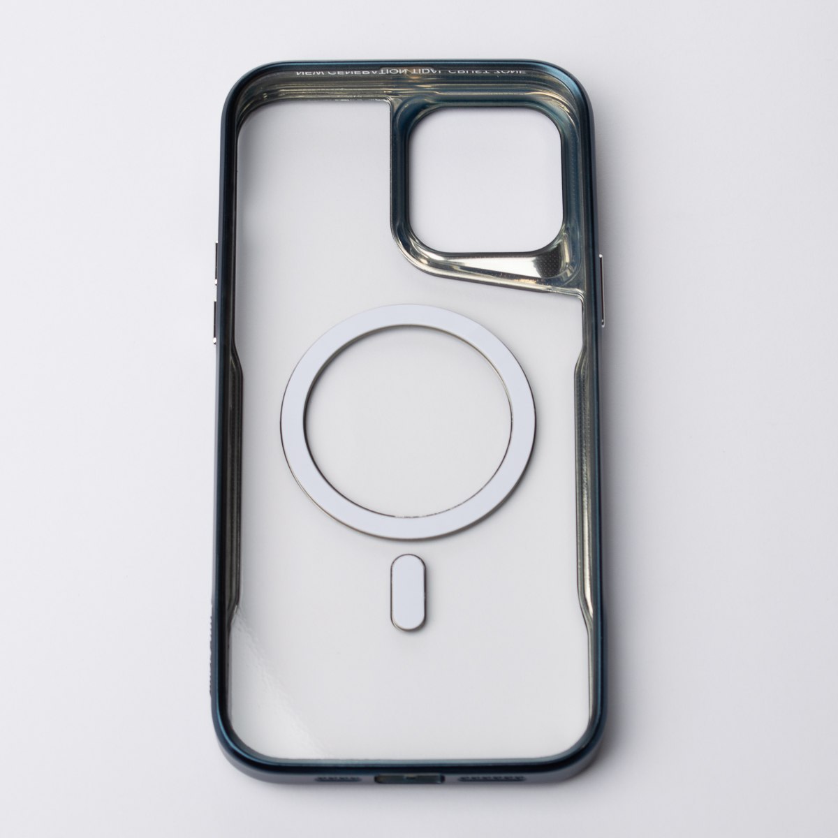 Пластиковый чехол MagSafe NEWZONE для iPhone 15 Pro синий