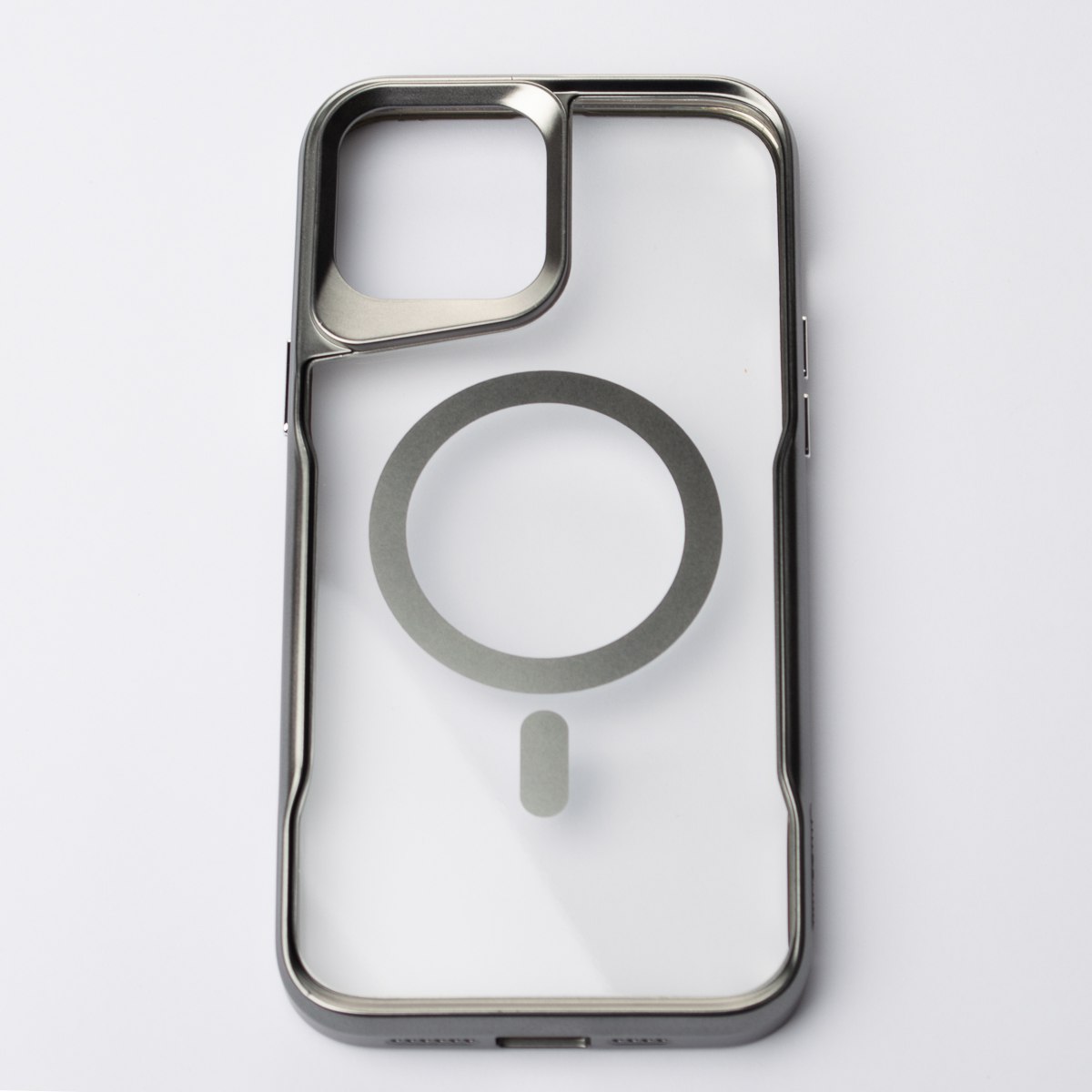 Пластиковый чехол MagSafe NEWZONE для iPhone 15 Pro серый