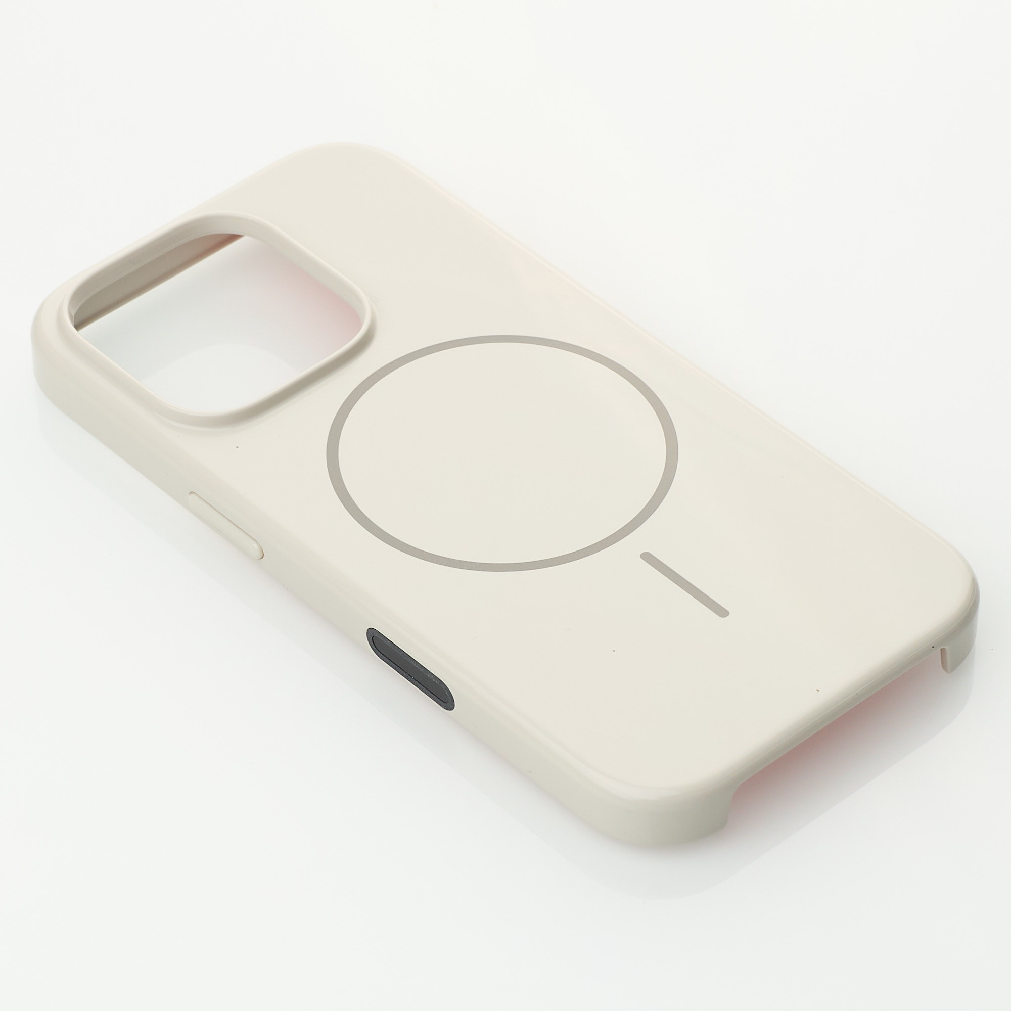 Поликарбонатный чехол Slim Ring с поддержкой MagSafe для iPhone 16 Pro Max natural titanium