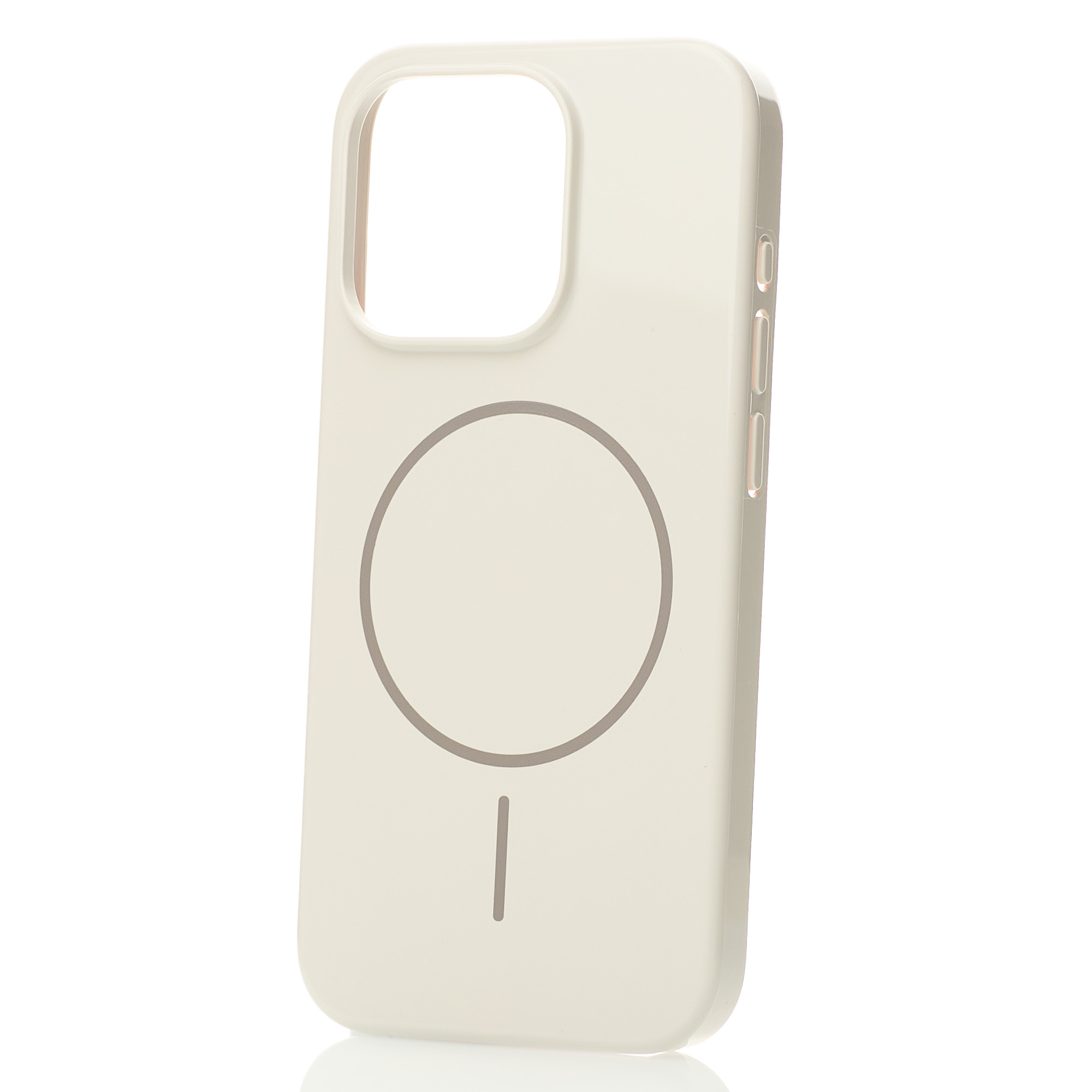 Поликарбонатный чехол Slim Ring с поддержкой MagSafe для iPhone 15 natural titanium