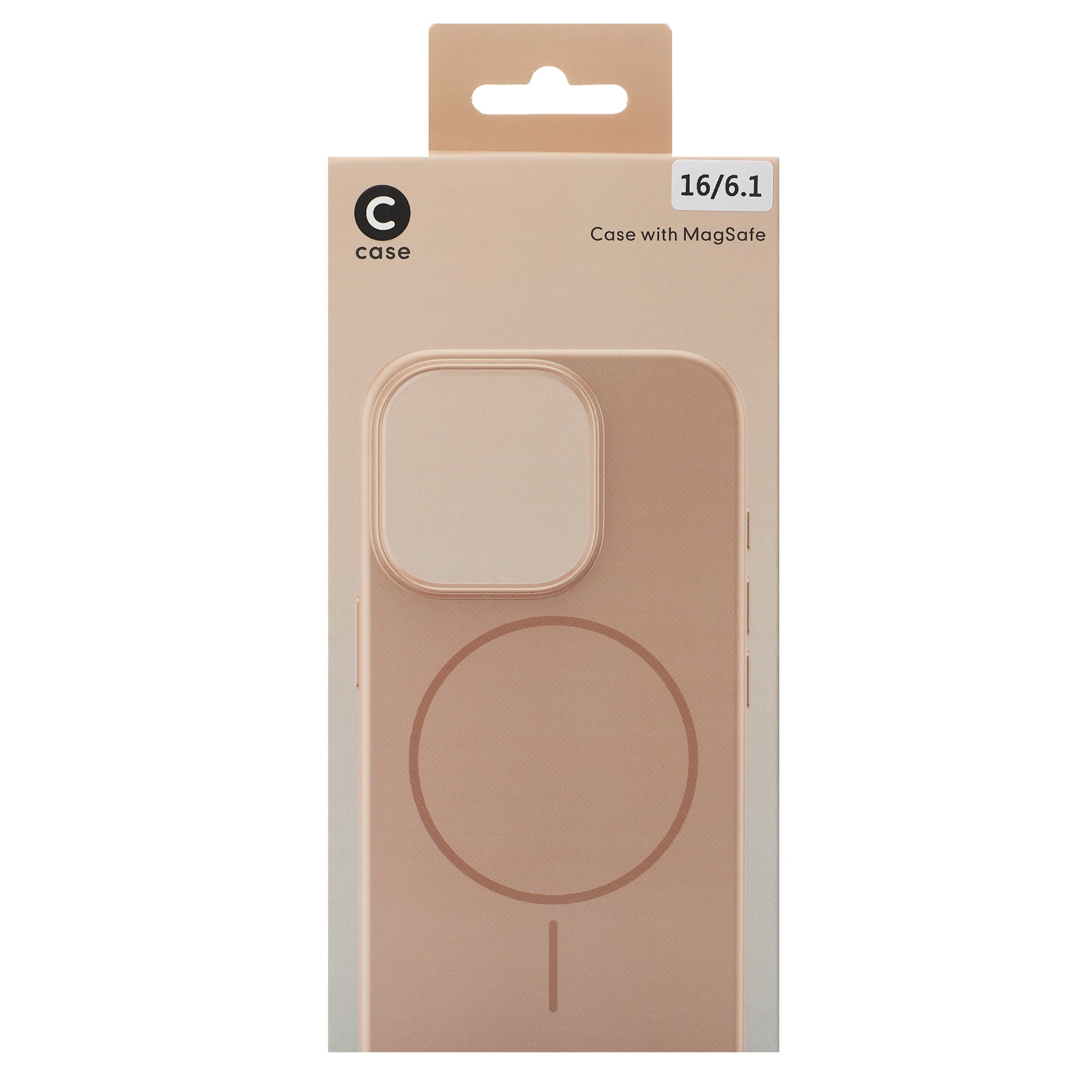 Поликарбонатный чехол Slim Ring с поддержкой MagSafe для iPhone 16 desert titanium