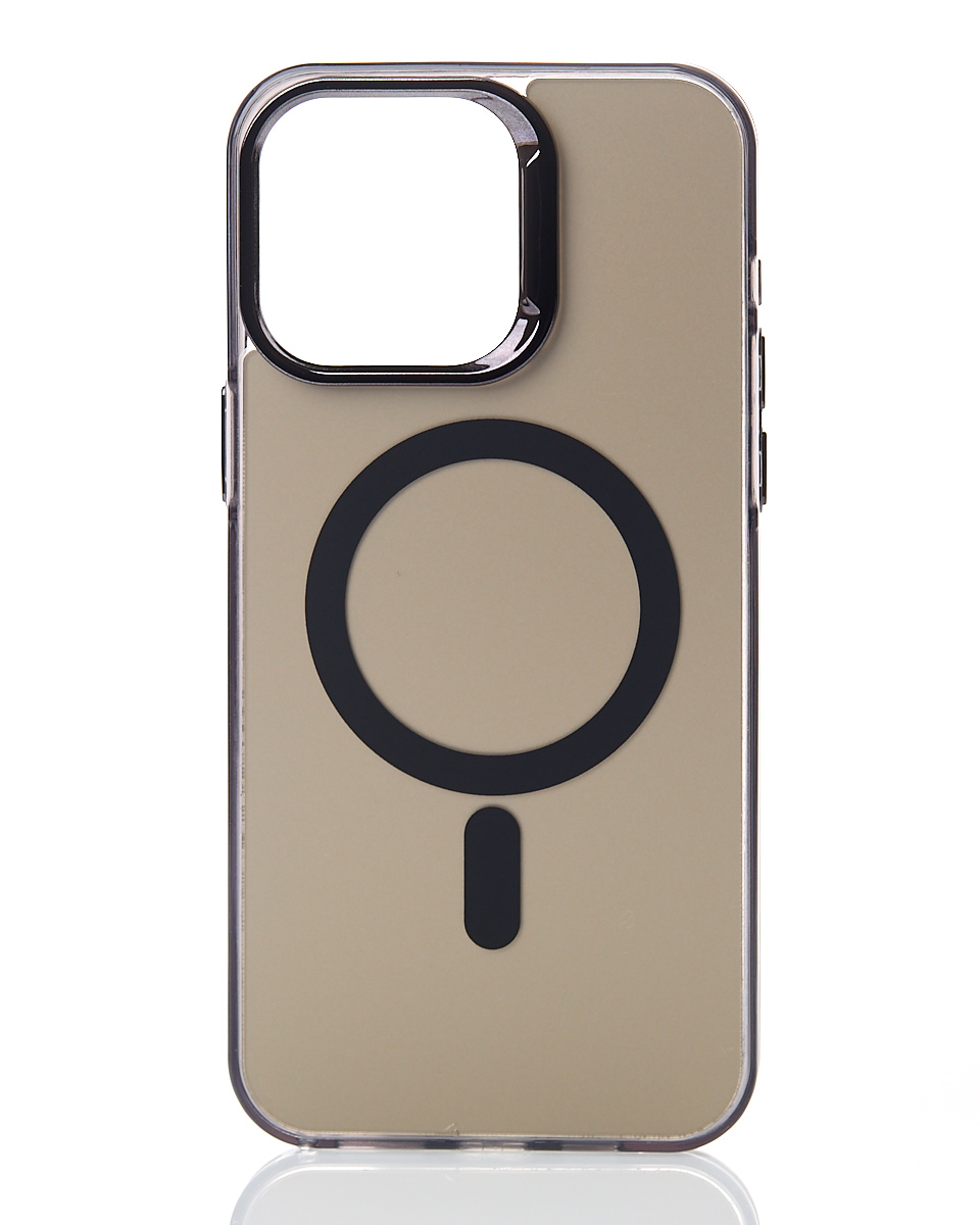 Полиуритановый чехол IMD Colors с поддержкой MagSafe для iPhone 14 Pro черный