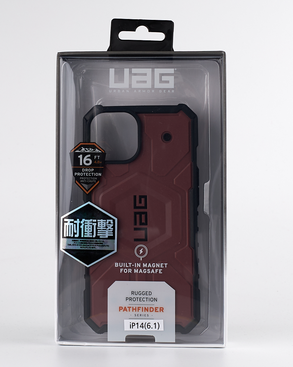 Противоударный чехол UAG с поддержкой MagSafe для IPhone 15 burgundy