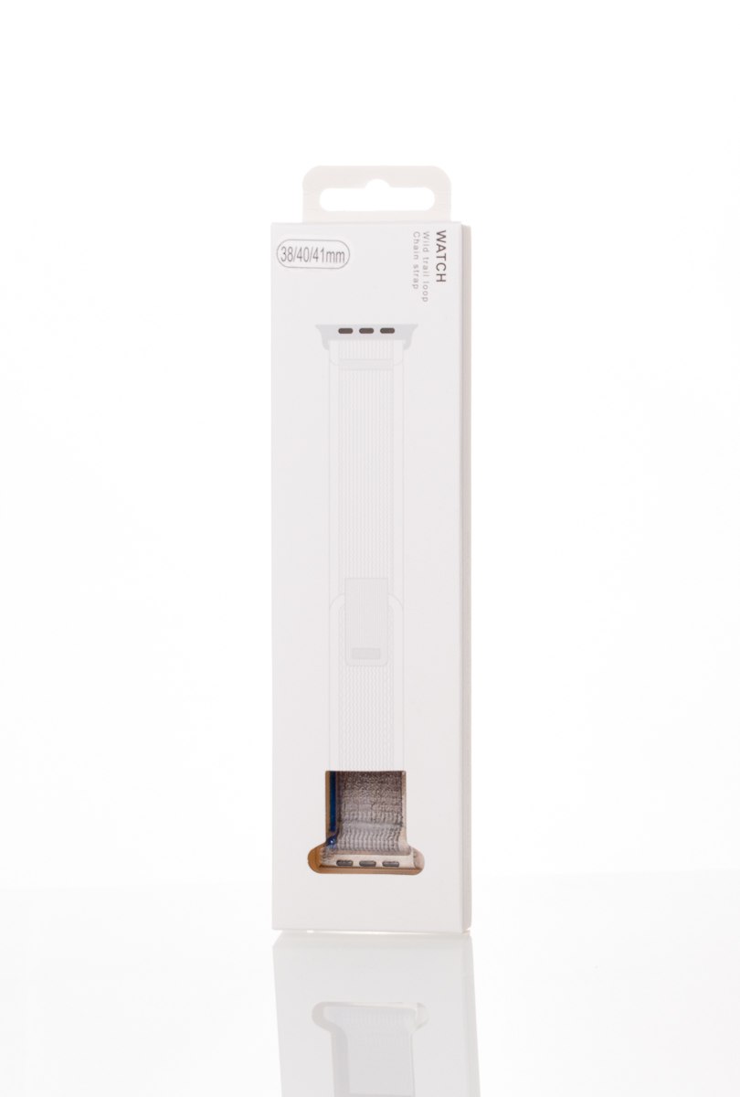 Ремешок для Apple Watch "Nylon" 38/40/41 мм серый/синий