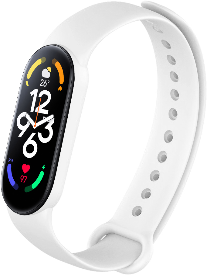 Ремешок для Mi Band 7 COLORS белый