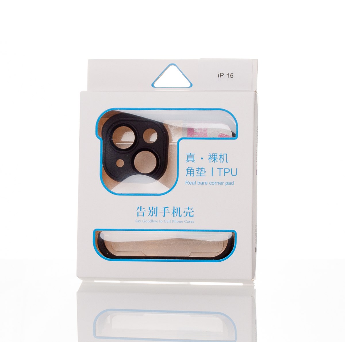 Силиконовая накладка CornerPad 3in1 для iPhone 15 черный