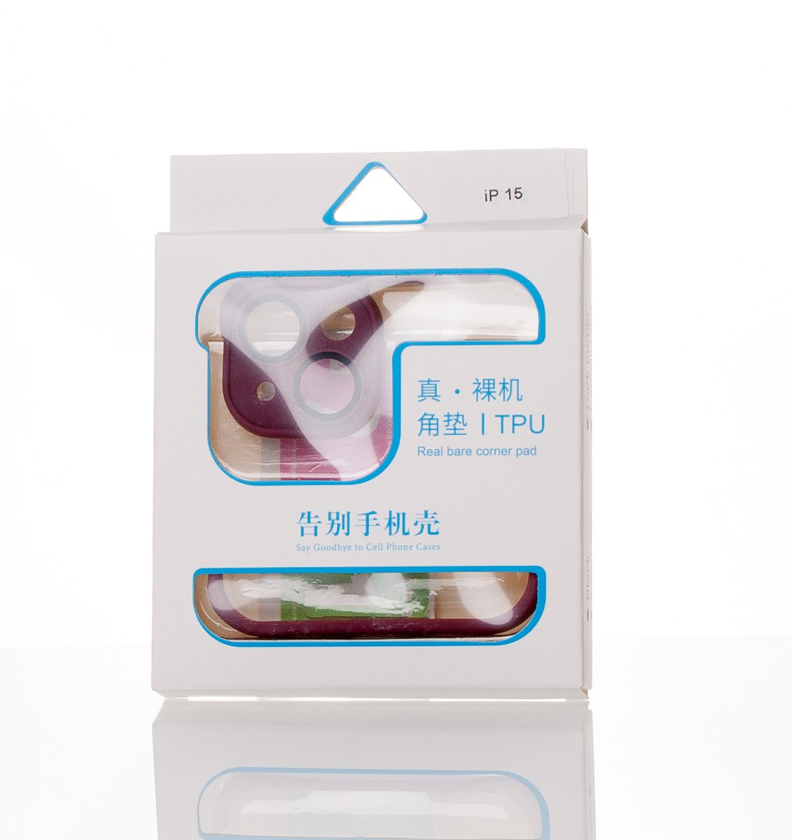 Силиконовая накладка CornerPad 3in1 для iPhone 15 бордовый