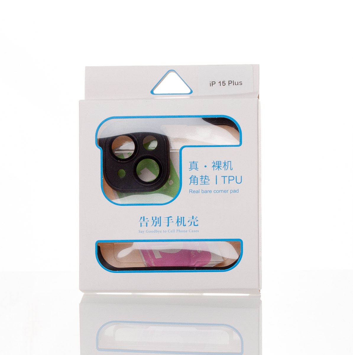 Силиконовая накладка CornerPad 3in1 для iPhone 15 Plus черный