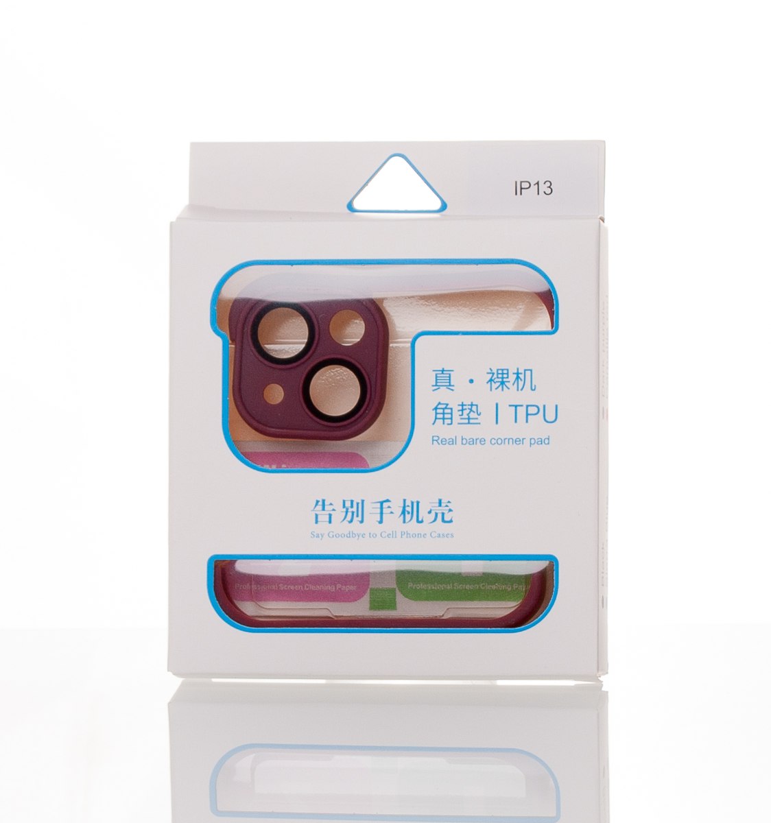 Силиконовая накладка CornerPad 3in1 для iPhone 13 бордовый