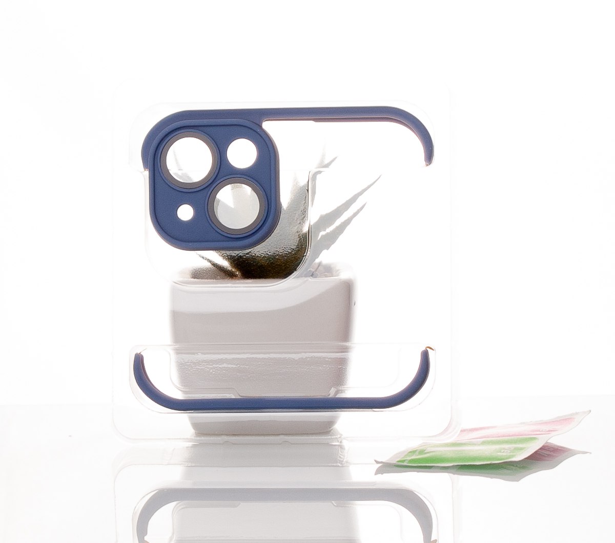 Силиконовая накладка CornerPad 3in1 для iPhone 14 серо-синий