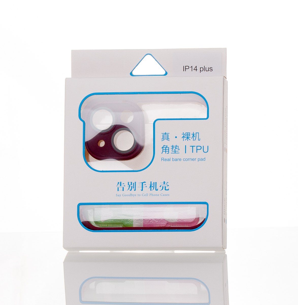 Силиконовая накладка CornerPad 3in1 для iPhone 14 Plus бордовый