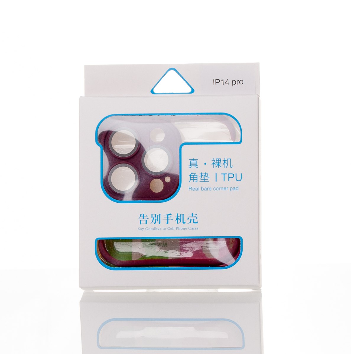 Силиконовая накладка CornerPad 3in1 для iPhone 14 Pro бордовый