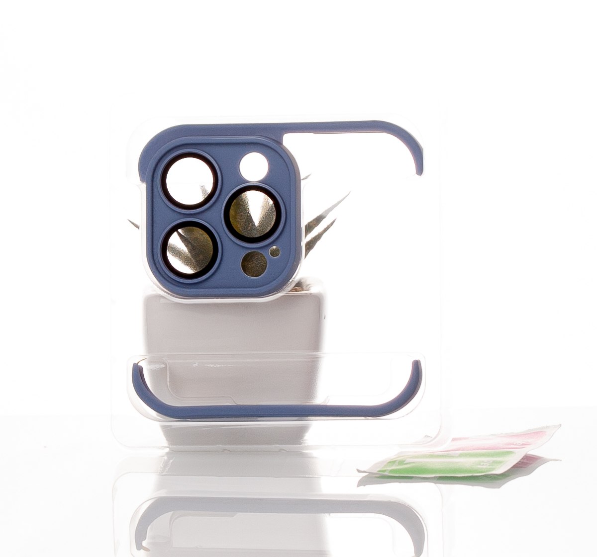 Силиконовая накладка CornerPad 3in1 для iPhone 13 Pro Max серо-синий