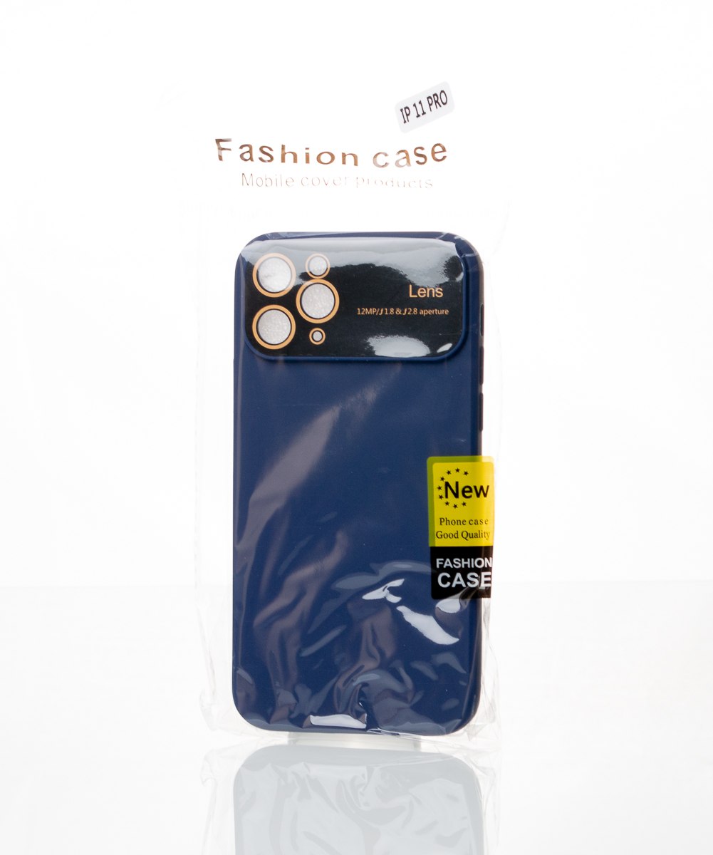Силиконовый чехол CAMERA PROTECTION для iPhone 11 Pro темно-синий