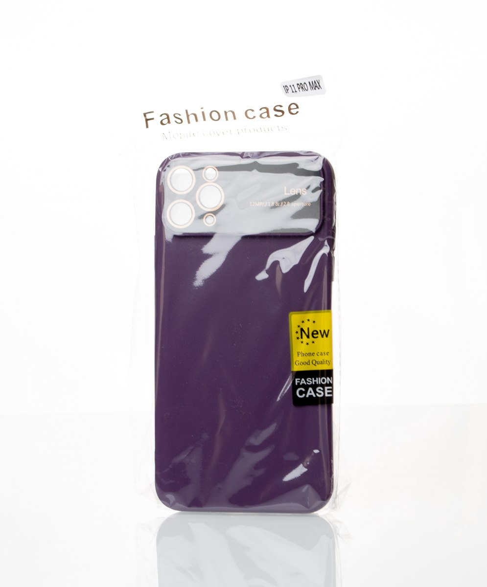 Силиконовый чехол CAMERA PROTECTION для iPhone 11 Pro Max фиолетовый