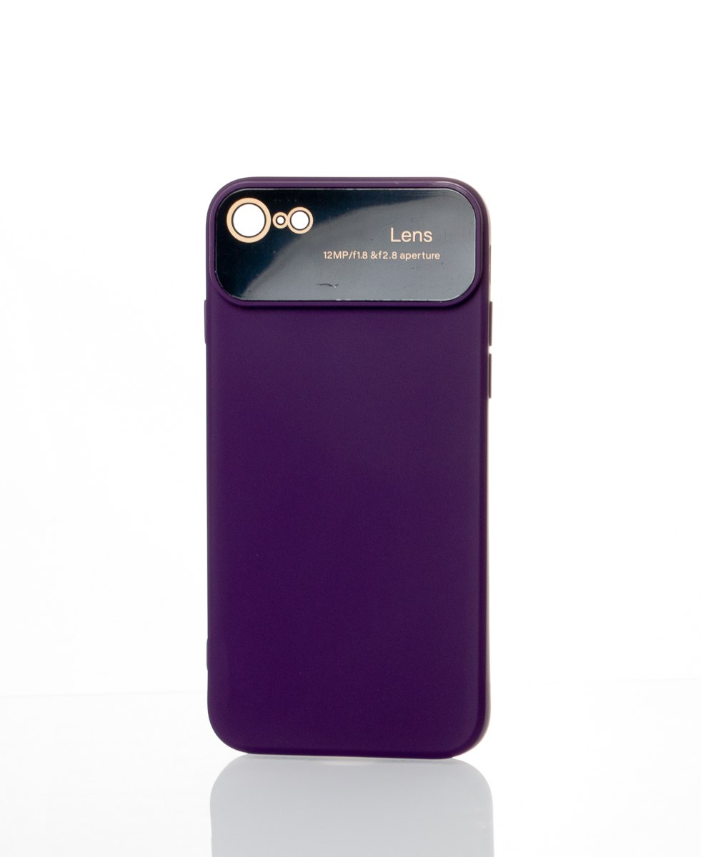 Силиконовый чехол CAMERA PROTECTION для iPhone 7 / iPhone 8 фиолетовый