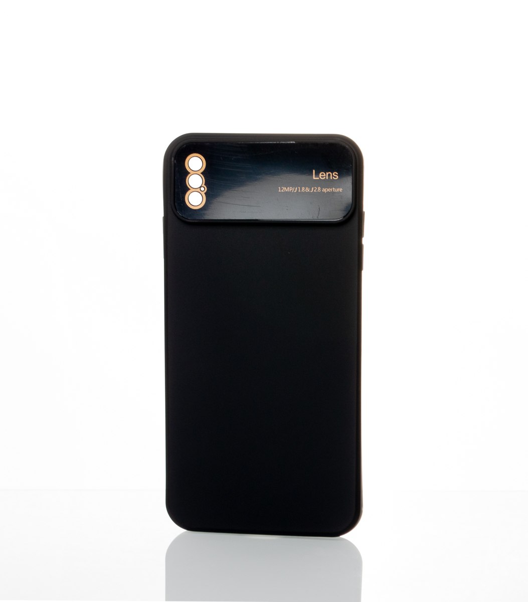 Силиконовый чехол CAMERA PROTECTION для iPhone XS Max черный