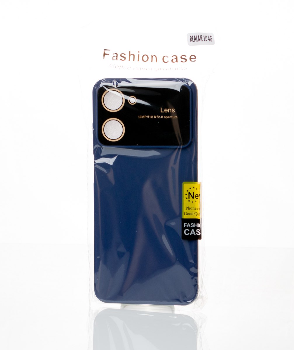 Силиконовый чехол CAMERA PROTECTION для Realme 10 4G (RMX3630) темно-синий