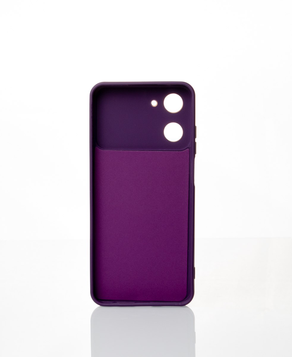 Силиконовый чехол CAMERA PROTECTION для Realme C33 фиолетовый