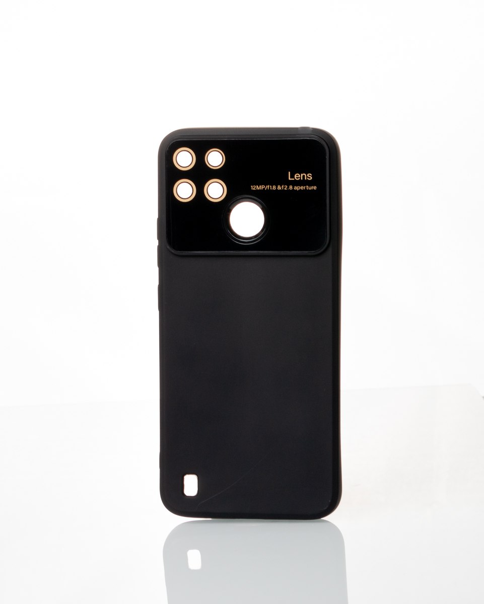 Силиконовый чехол CAMERA PROTECTION для Realme C25Y черный