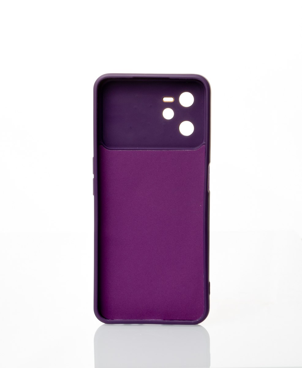 Силиконовый чехол CAMERA PROTECTION для Realme C35 фиолетовый