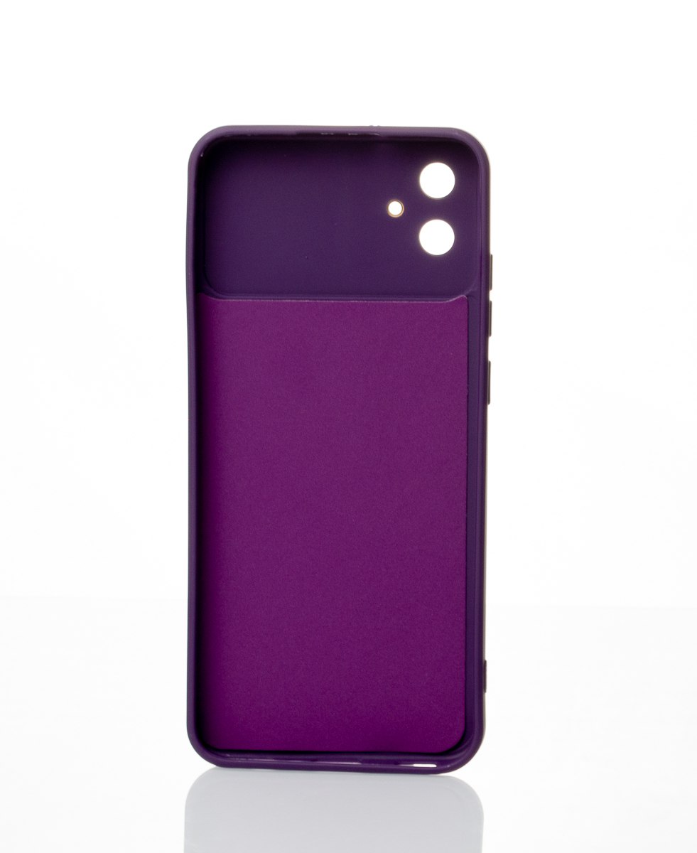 Силиконовый чехол CAMERA PROTECTION для Samsung A04e фиолетовый