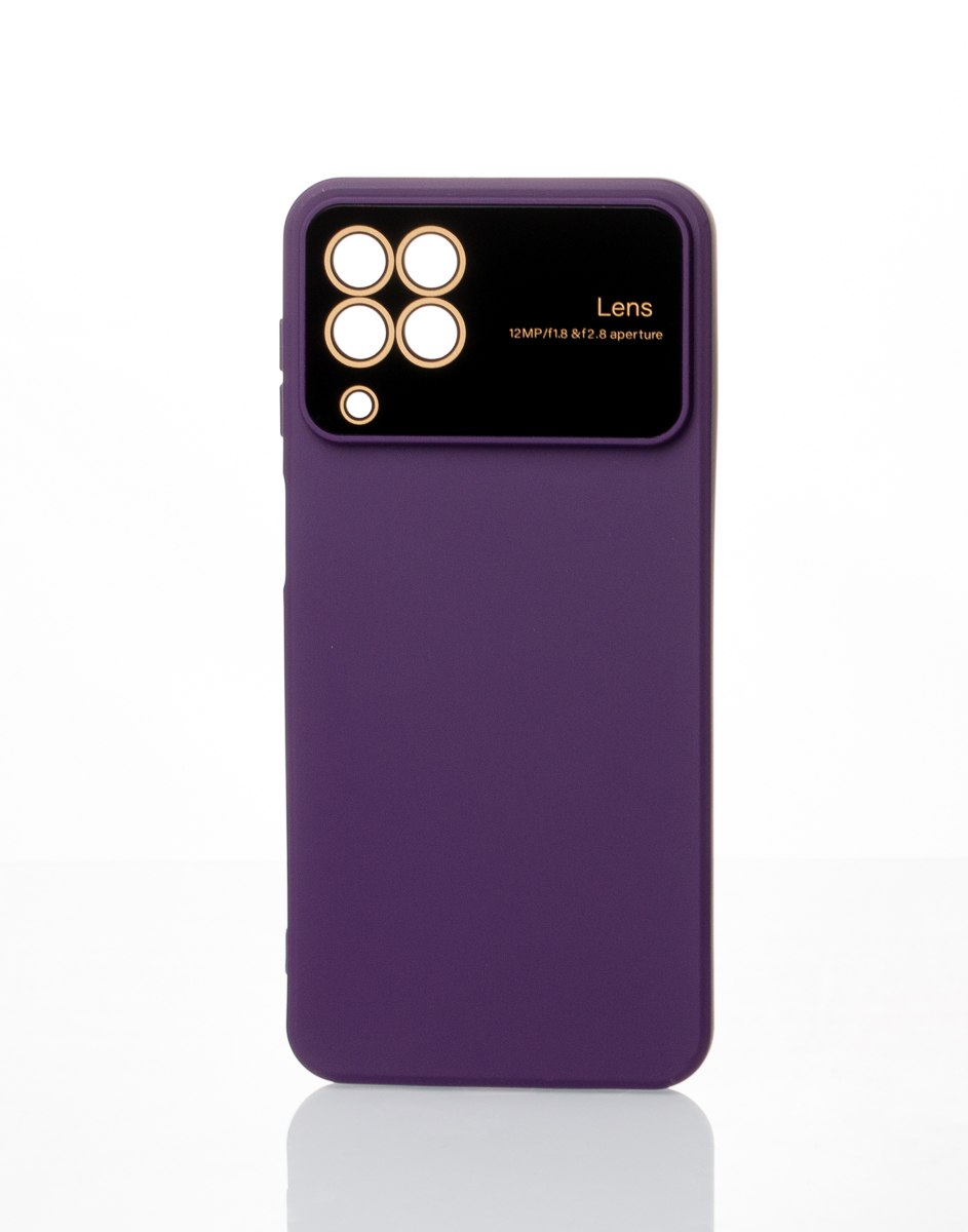 Силиконовый чехол CAMERA PROTECTION для Samsung M33 5G фиолетовый