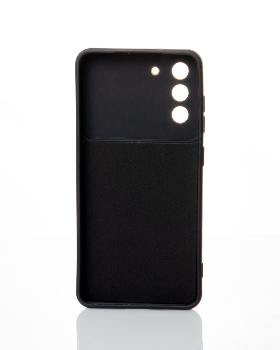 Силиконовый чехол CAMERA PROTECTION для Samsung S21 FE черный