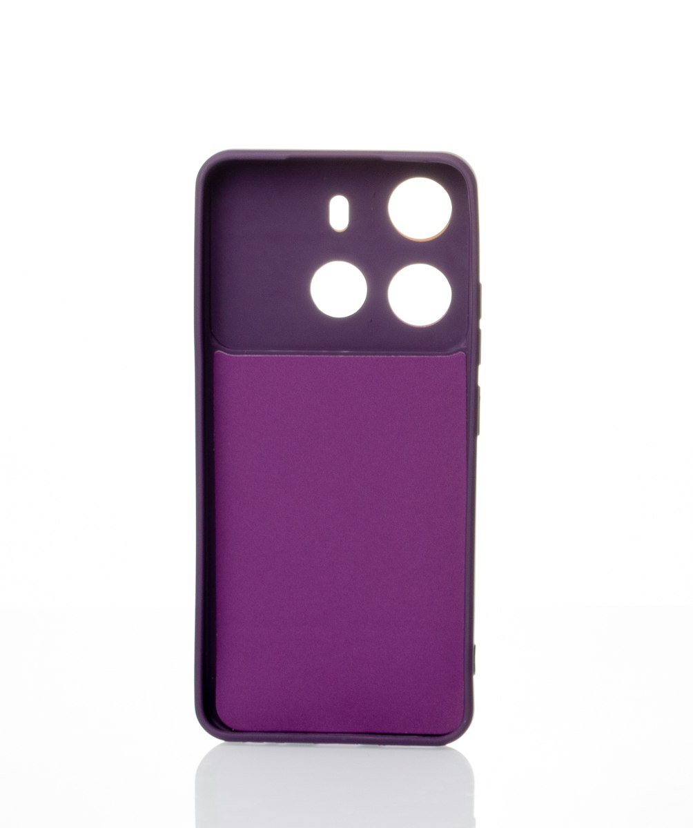 Силиконовый чехол CAMERA PROTECTION для Tecno Spark Go 2023 (BF7N) фиолетовый