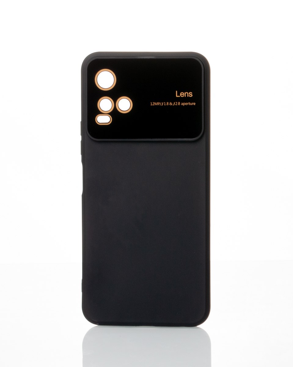 Силиконовый чехол CAMERA PROTECTION для Vivo Y21 черный