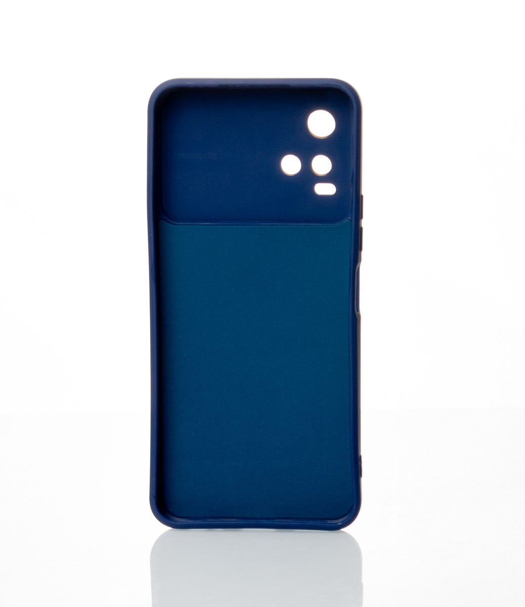 Силиконовый чехол CAMERA PROTECTION для Vivo Y33s темно-синий