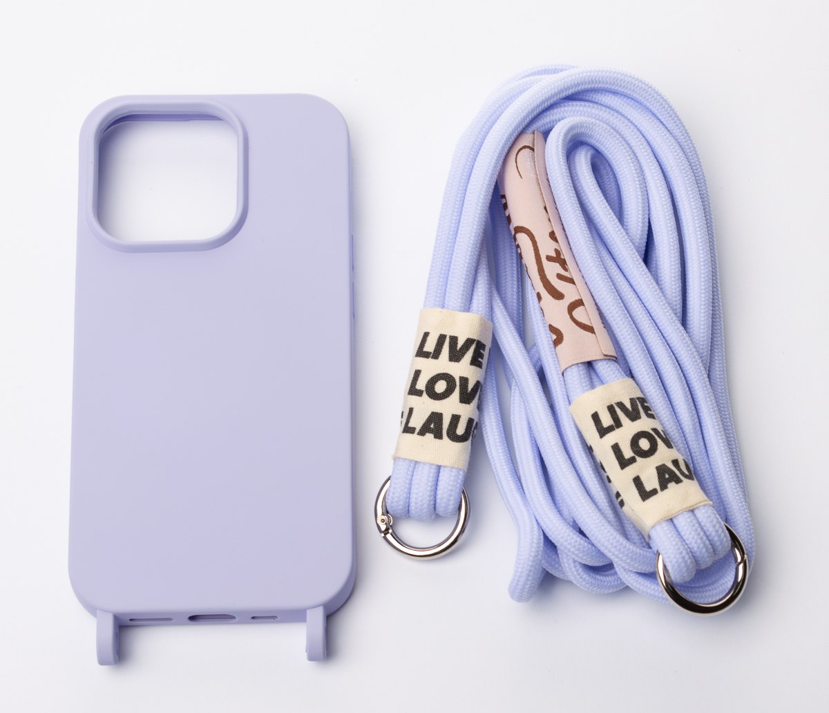 Силиконовый чехол CORD для iPhone 15 фиалковый