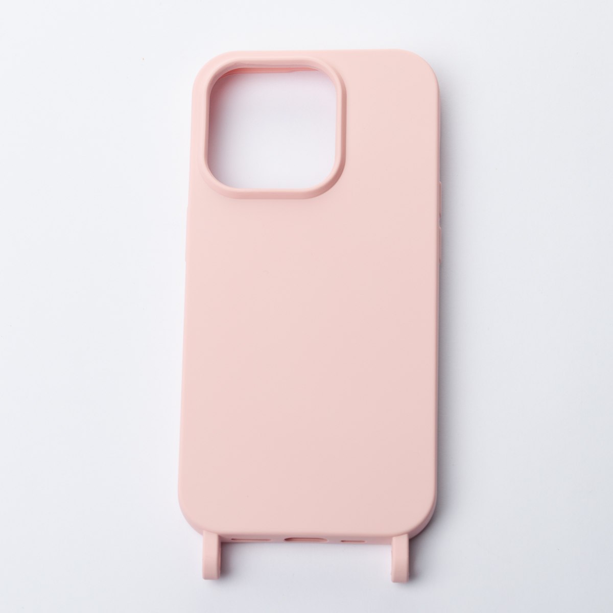 Силиконовый чехол CORD для iPhone 15 Pro Max розовый