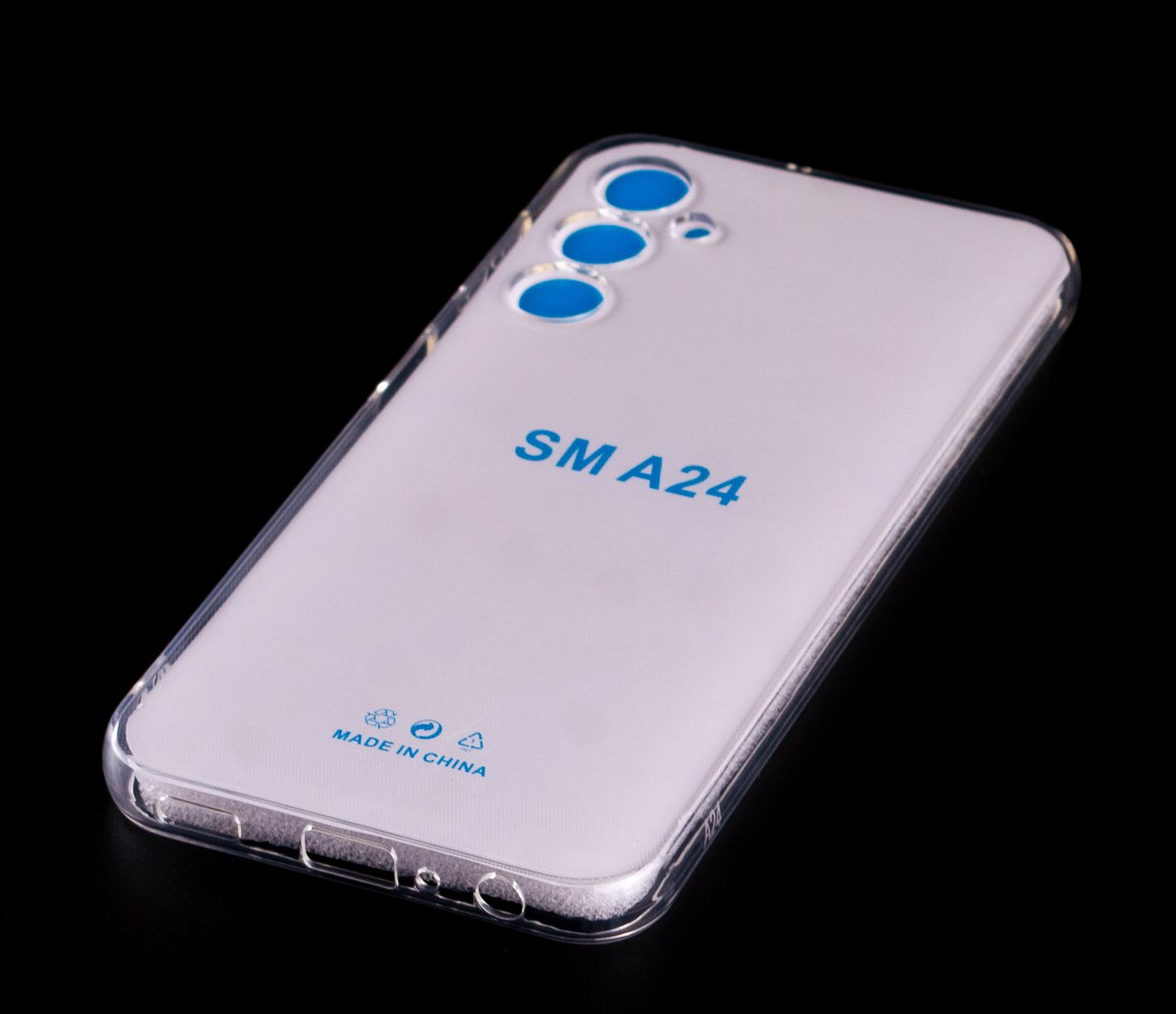 Силиконовый чехол CRYSTAL CASE для Samsung A24 прозрачный