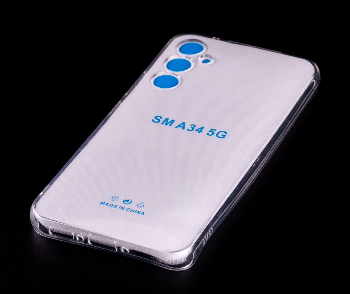 Силиконовый чехол CRYSTAL CASE для Samsung A34 прозрачный