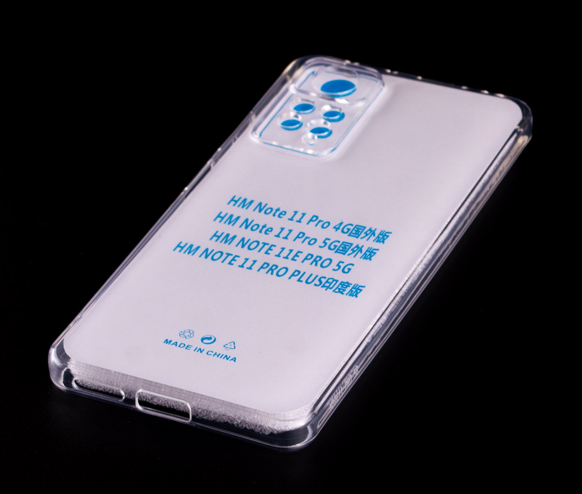 Силиконовый чехол CRYSTAL CASE для Xiaomi Redmi Note 12 Pro/Note 11 Pro прозрачный