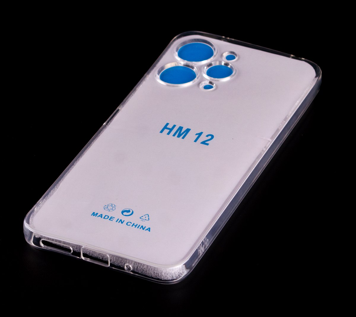 Силиконовый чехол CRYSTAL CASE для Xiaomi Redmi 12 прозрачный