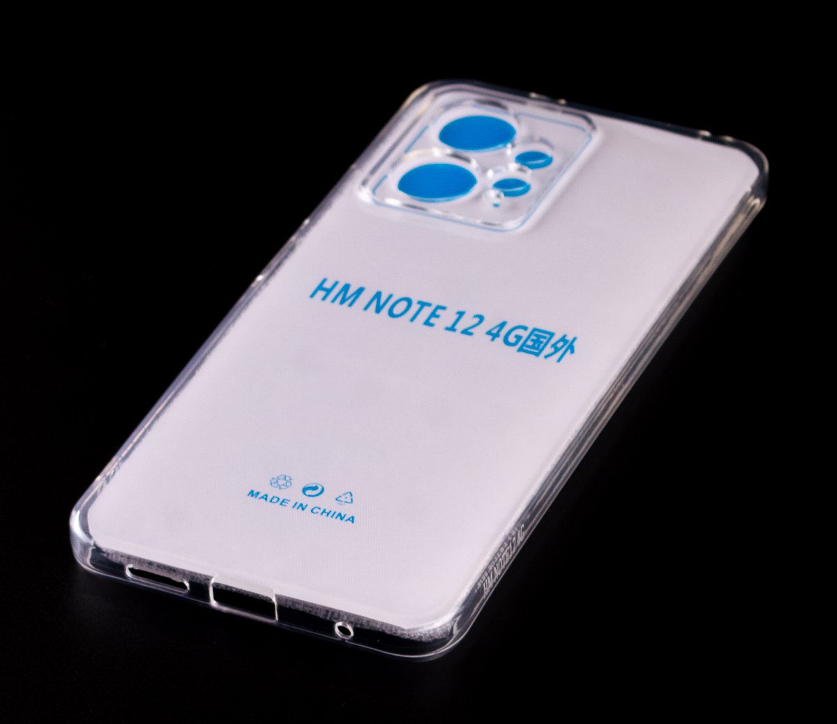 Силиконовый чехол CRYSTAL CASE для Xiaomi Redmi Note 12 4G прозрачный