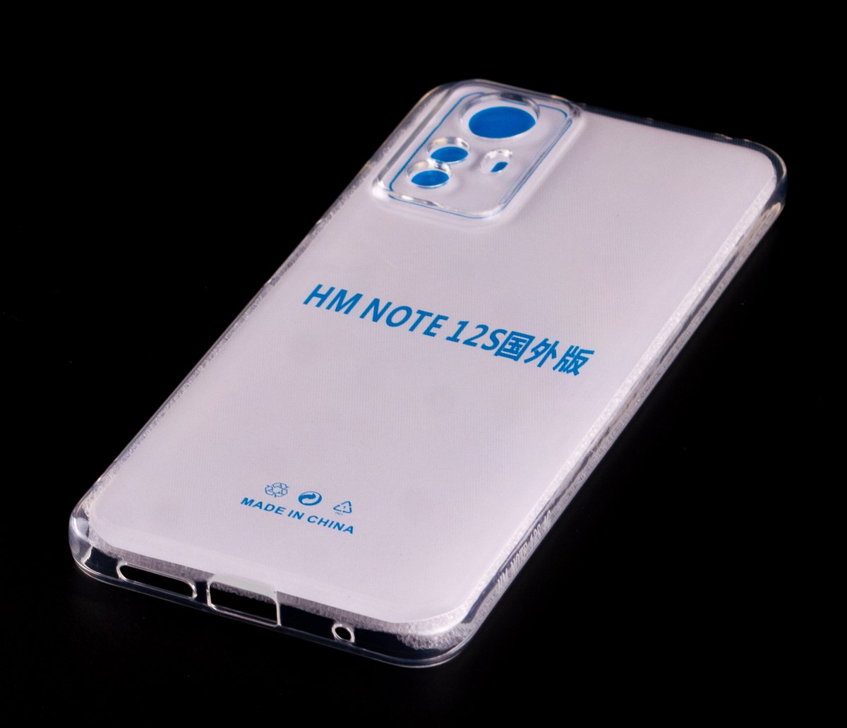 Силиконовый чехол CRYSTAL CASE для Xiaomi Redmi Note 12S прозрачный