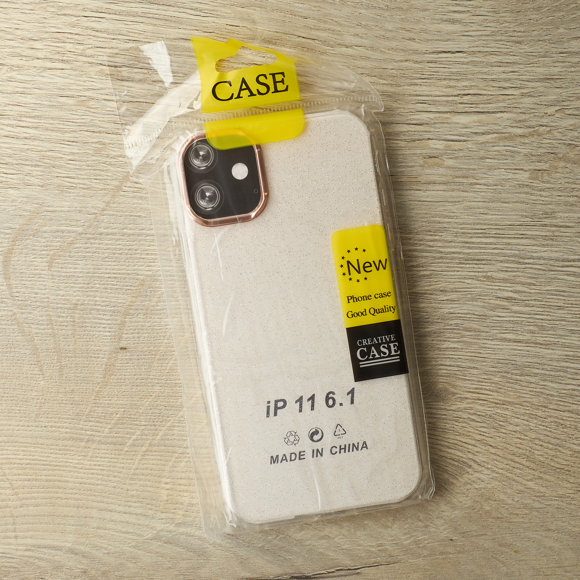 Силиконовый чехол DARK GLITTER для iPhone 11 прозрачный