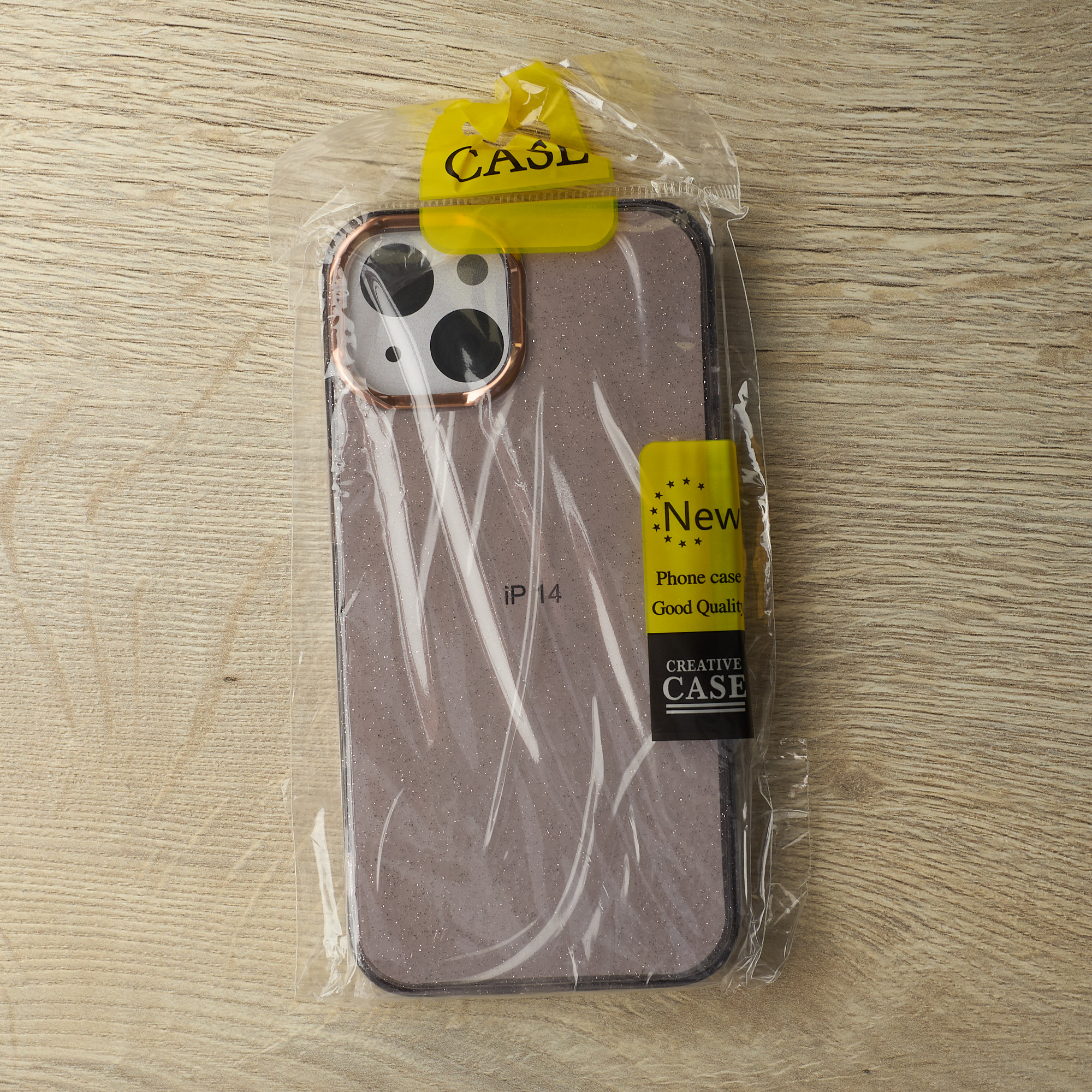 Силиконовый чехол DARK GLITTER для iPhone 13 черный