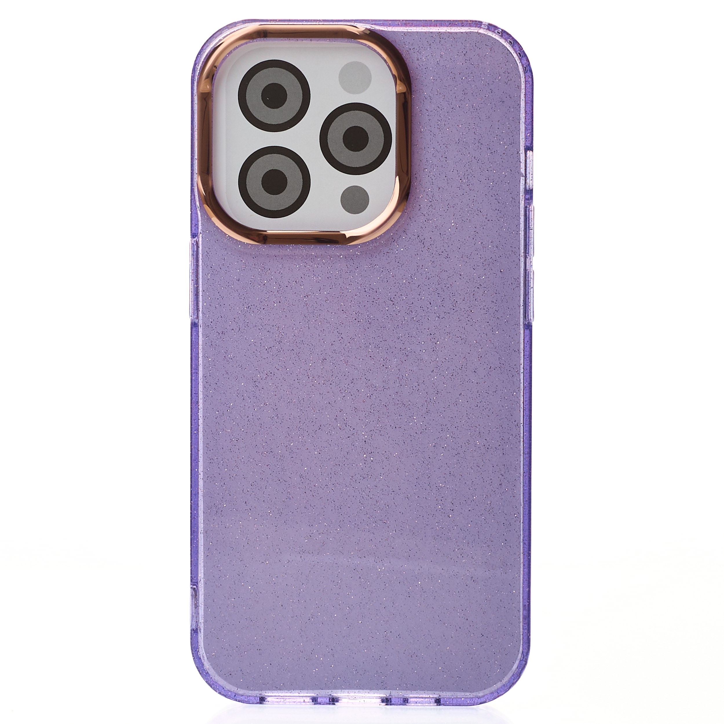 Силиконовый чехол DARK GLITTER для iPhone 13 Pro фиолетовый