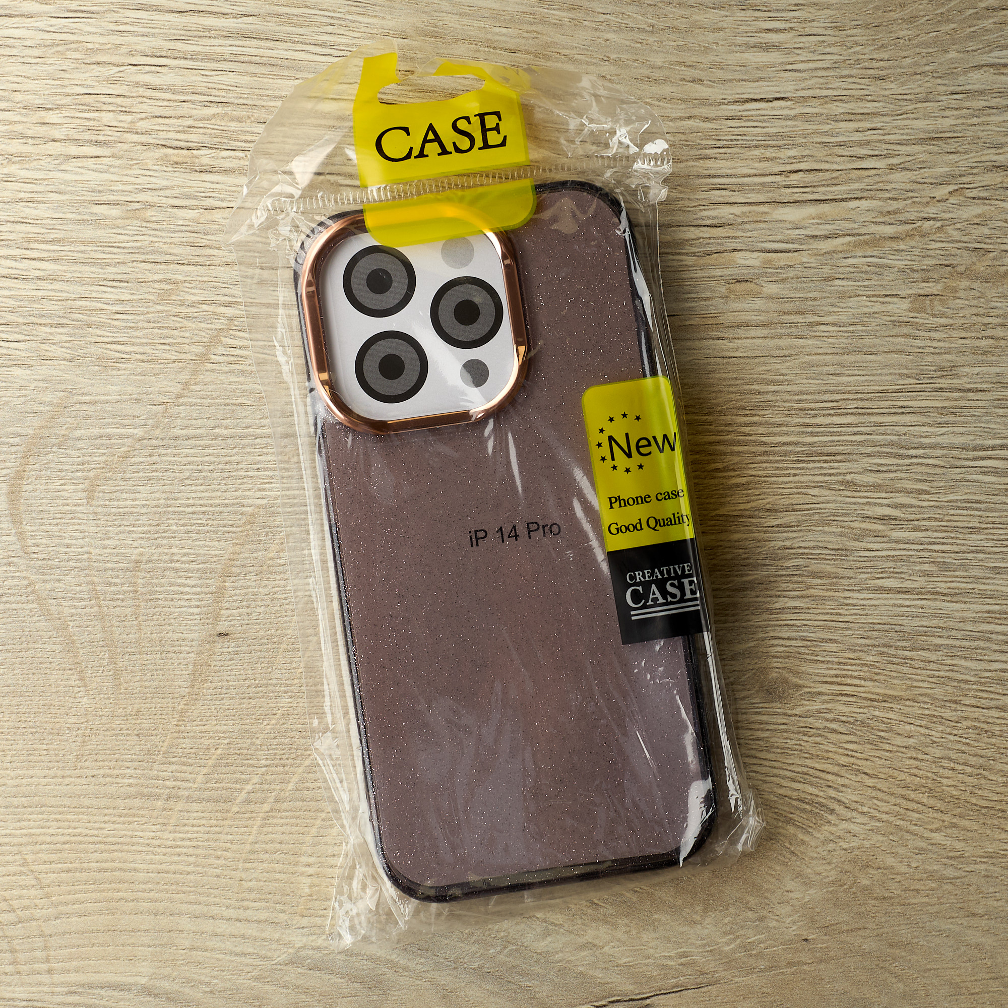 Силиконовый чехол DARK GLITTER для iPhone 15 Pro черный