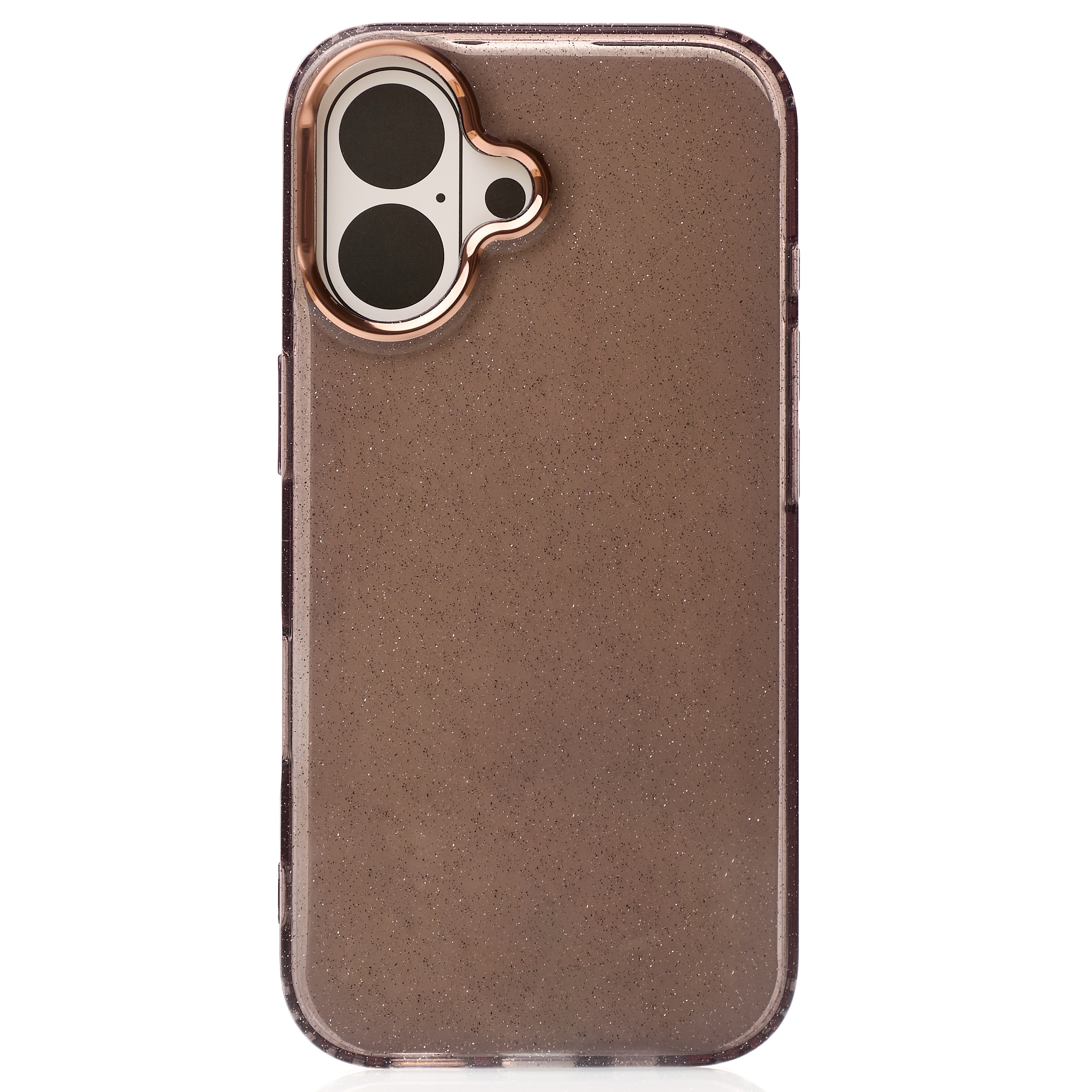 Силиконовый чехол DARK GLITTER для iPhone 16 Plus черный