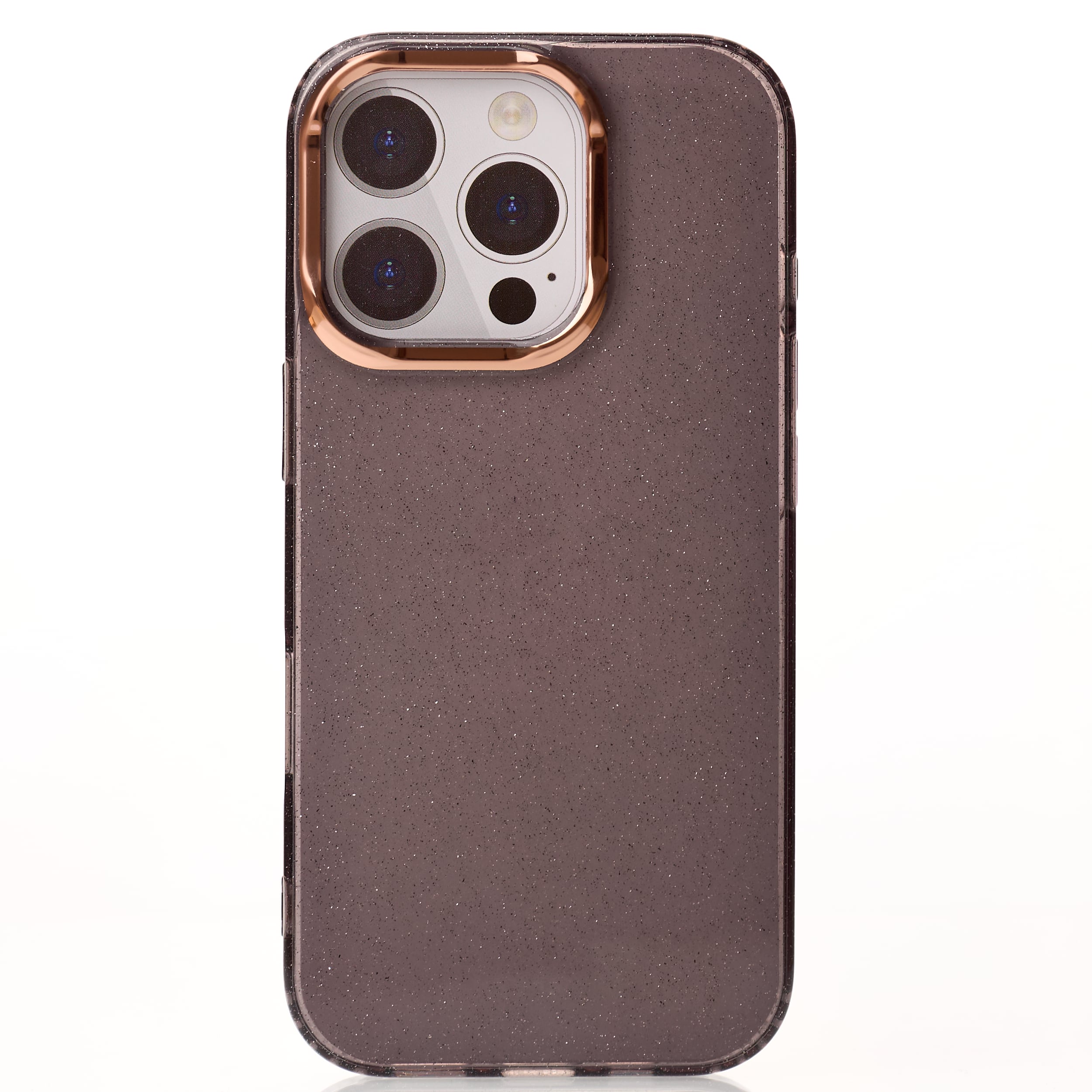 Силиконовый чехол DARK GLITTER для iPhone 16 Pro черный