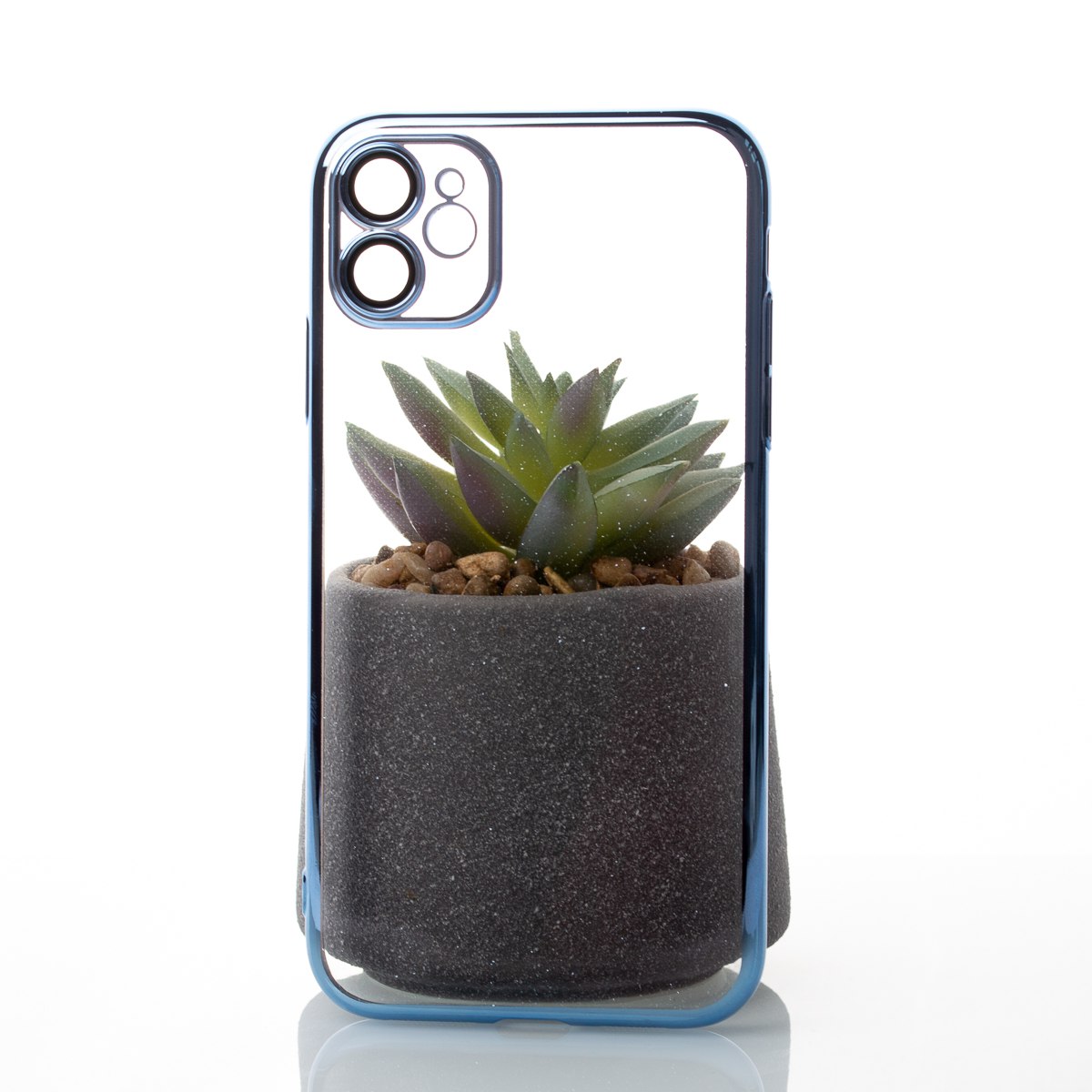 Пластиковый чехол GLITTER для iPhone 11 синий