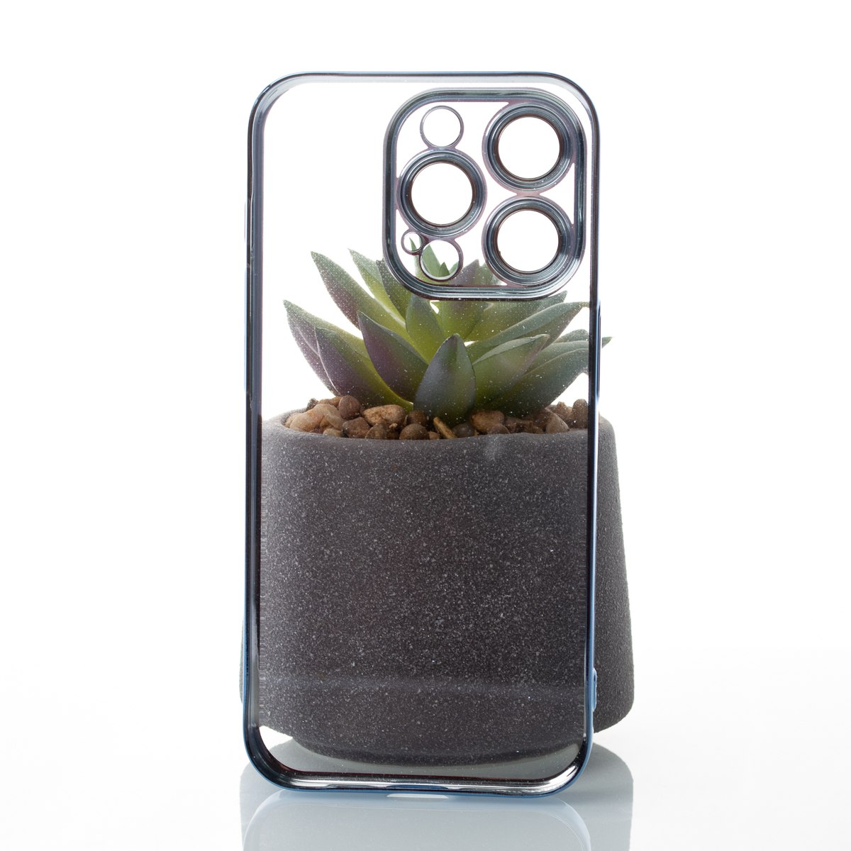 Пластиковый чехол GLITTER для iPhone 13 Pro Max синий