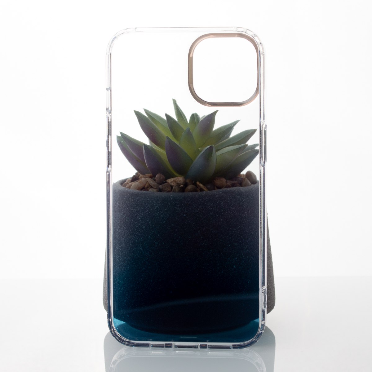 Силиконовый чехол GRADIENT для iPhone 14 синий