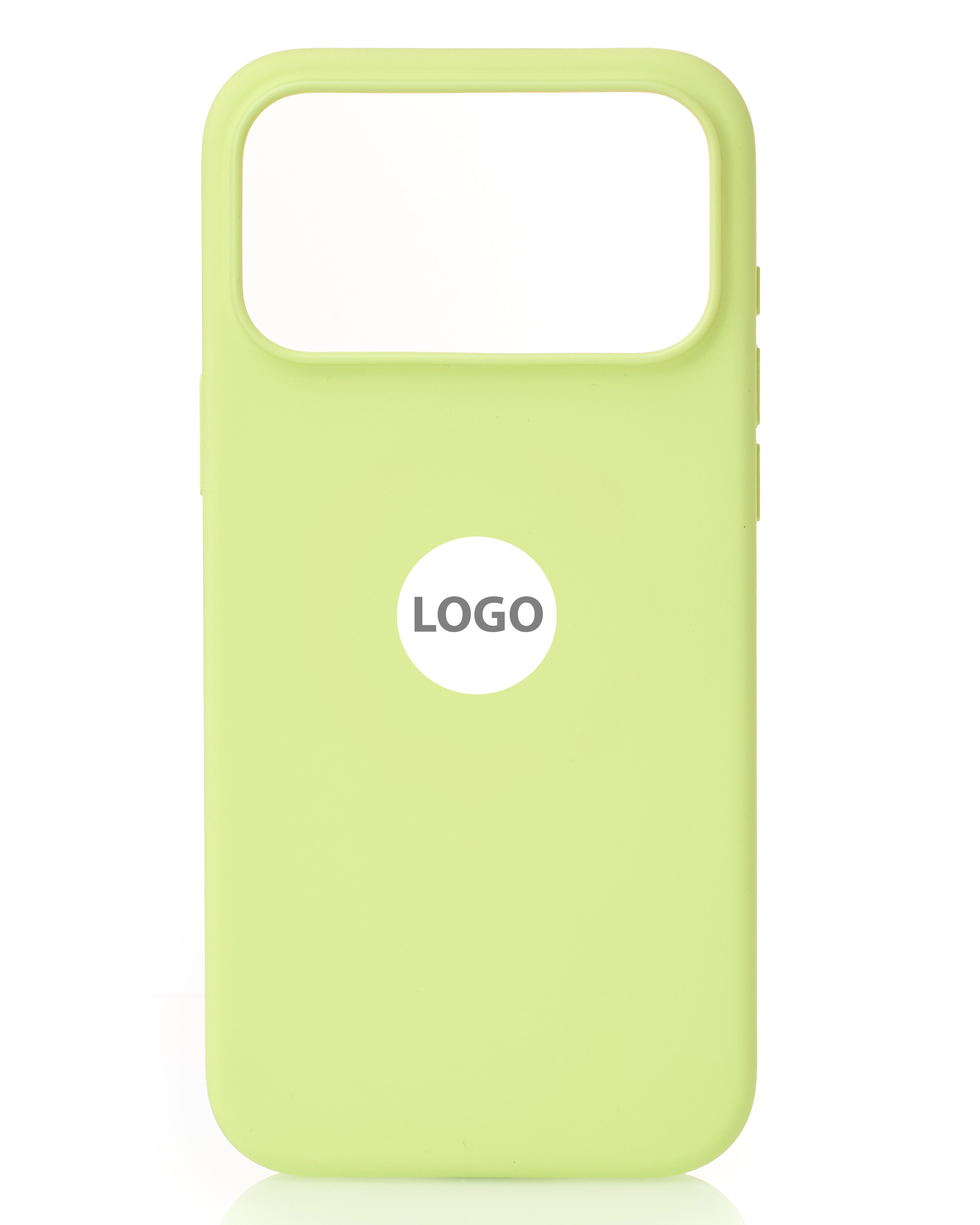 Силиконовый чехол Lux Colors с поддержкой MagSafe для iPhone 17 Pro Max (AI) Neon Yellow