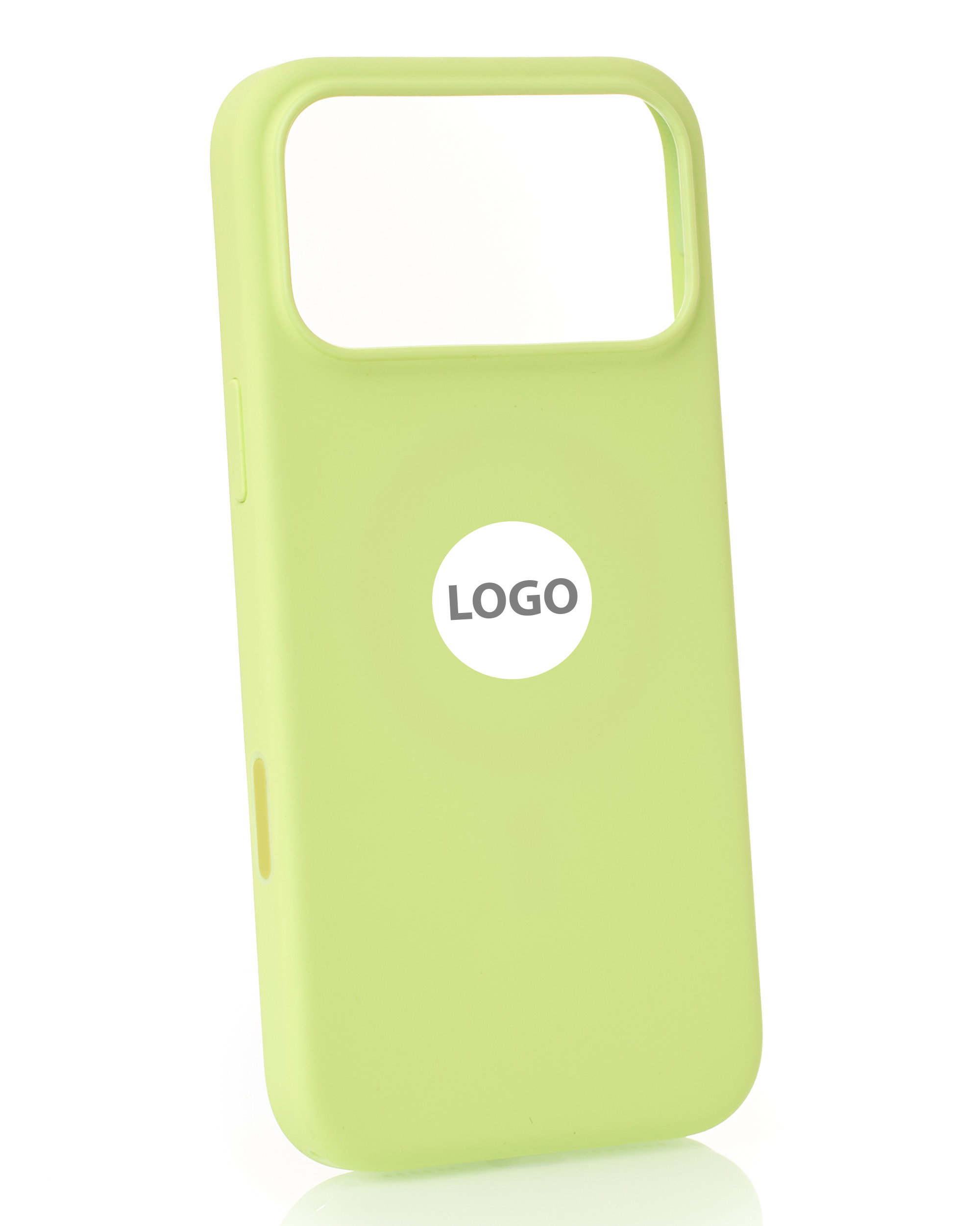 Силиконовый чехол Lux Colors с поддержкой MagSafe для iPhone 17 Pro Max (AI) Neon Yellow